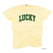 Lucky - Varsity Outline - Comfort Colors Tee Little Mama Shirt Shop