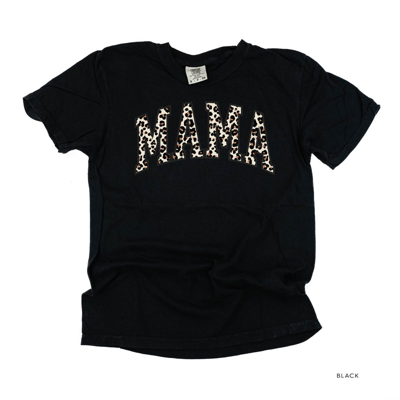 Mama (Varsity Leopard) - Comfort Colors Tee