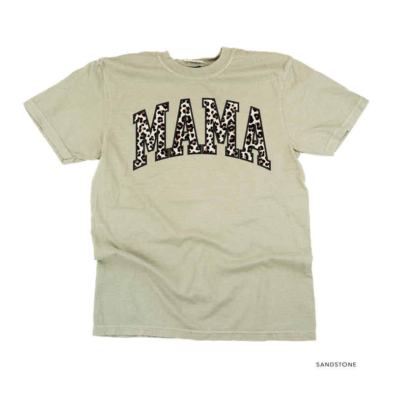 Mama (Varsity Leopard) - Comfort Colors Tee