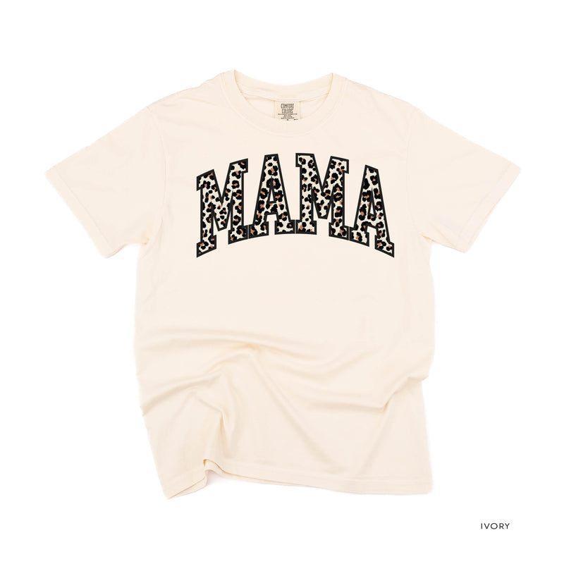 Mama (Varsity Leopard) - Comfort Colors Tee