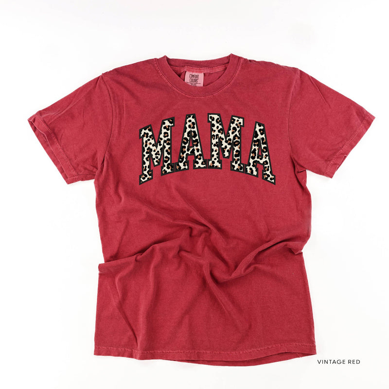 Mama (Varsity Leopard) - Comfort Colors Tee