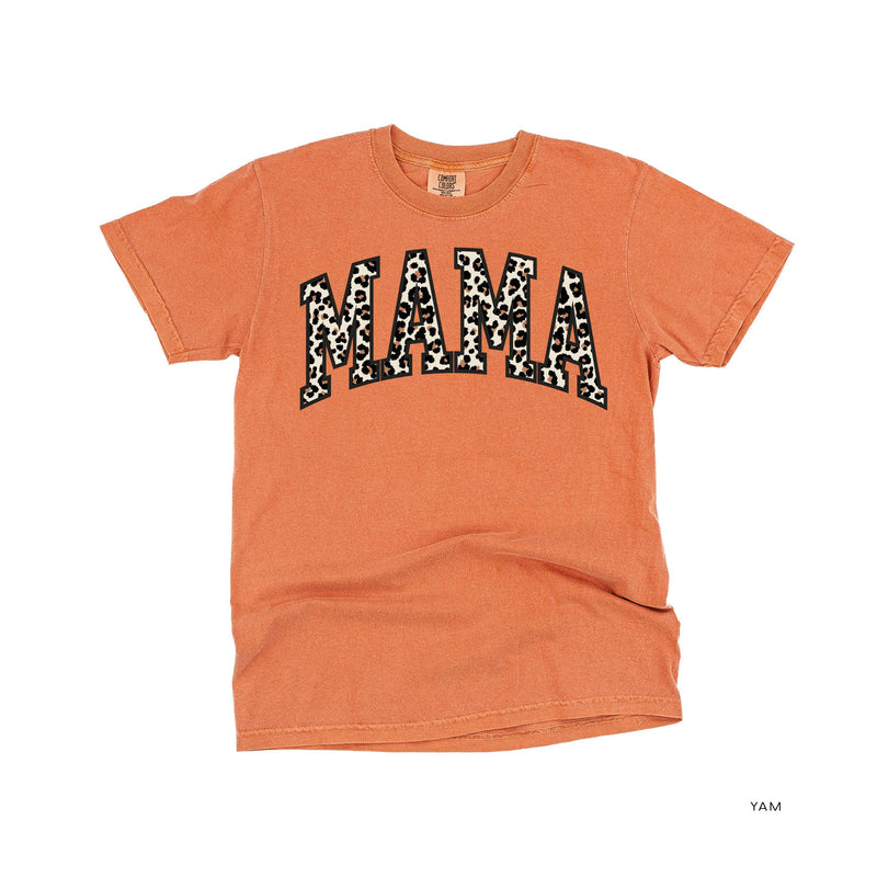 Mama (Varsity Leopard) - Comfort Colors Tee