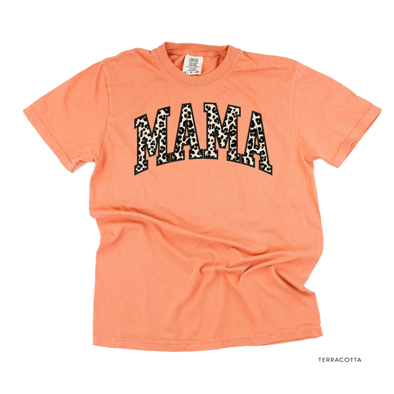 Mama (Varsity Leopard) - Comfort Colors Tee