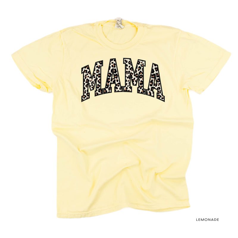 Mama (Varsity Leopard) - Comfort Colors Tee