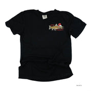 Merry Fishmas (pocket) - Comfort Colors Tee Little Mama Shirt Shop