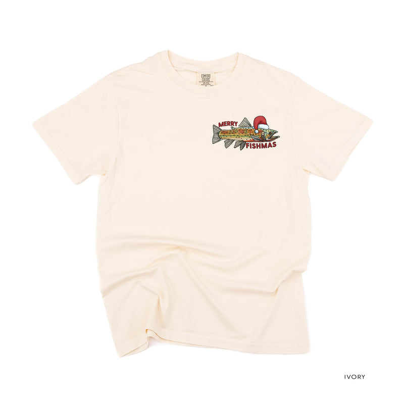 Merry Fishmas (pocket) - Comfort Colors Tee