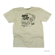 Santa Claus World Tour (f&b) - Comfort Colors Tee Little Mama Shirt Shop