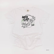 Santa Claus World Tour (f&b) - Comfort Colors Tee Little Mama Shirt Shop