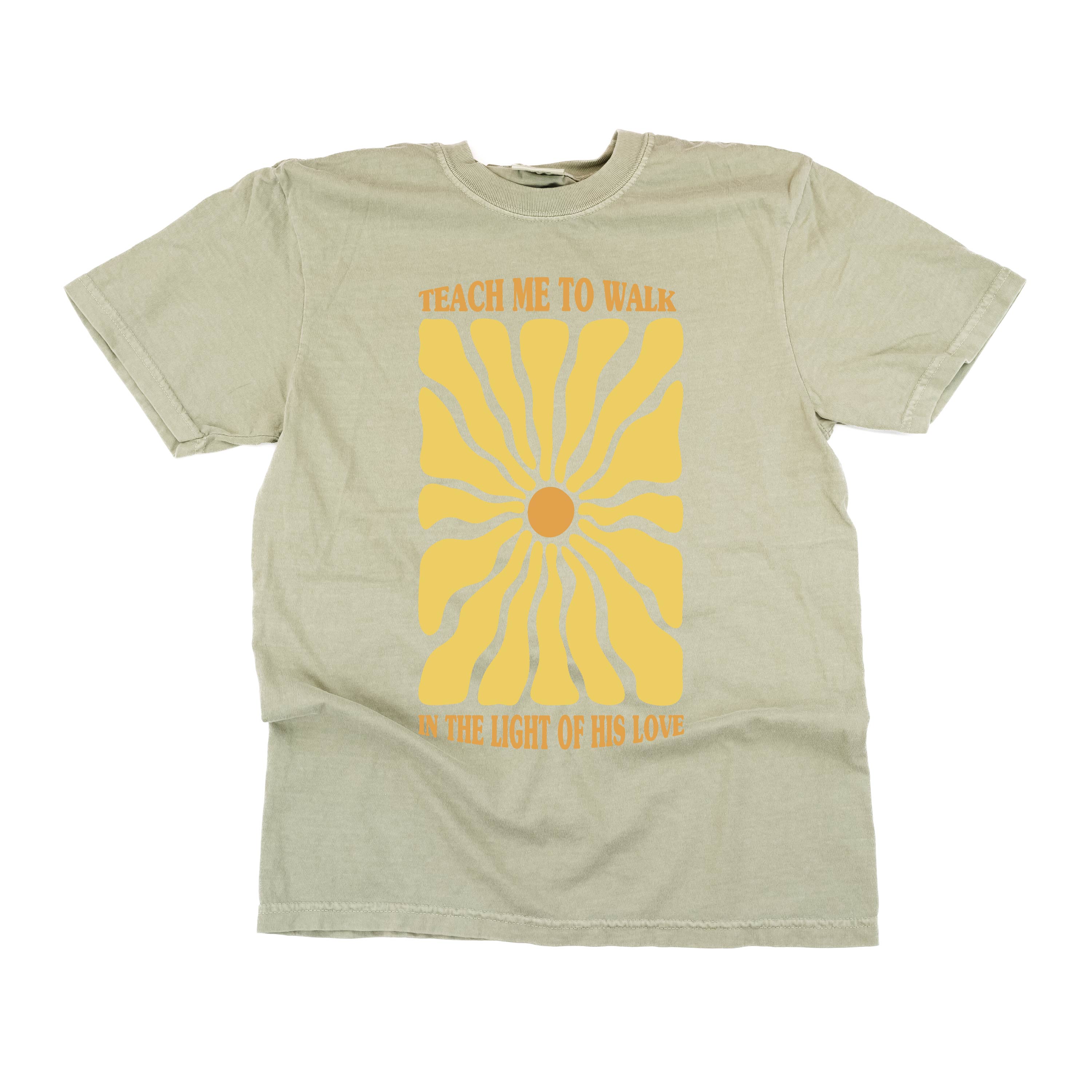 Teach Me To Walk In The Light Of His Love - Comfort Colors Tee Little Mama Shirt Shop