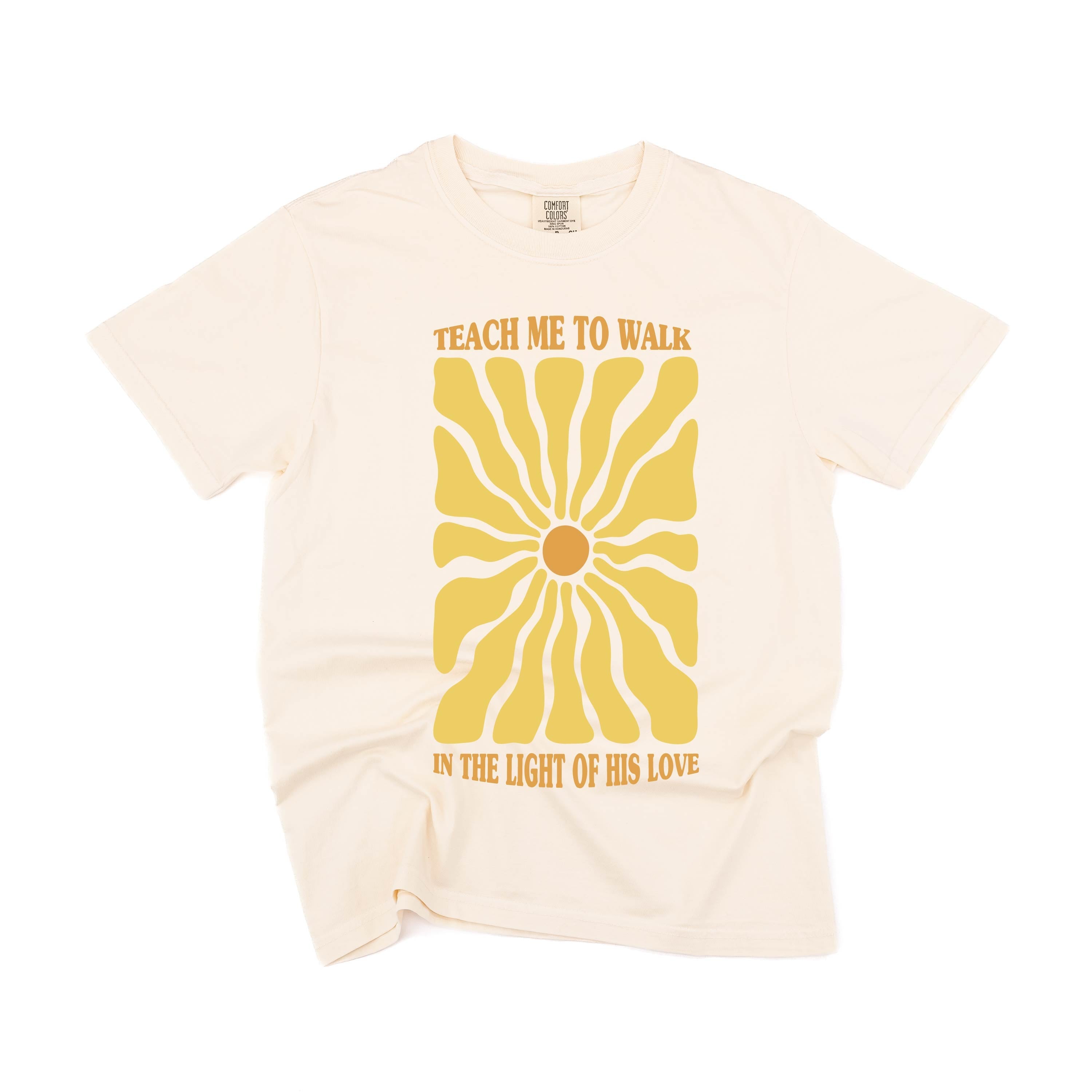 Teach Me To Walk In The Light Of His Love - Comfort Colors Tee Little Mama Shirt Shop