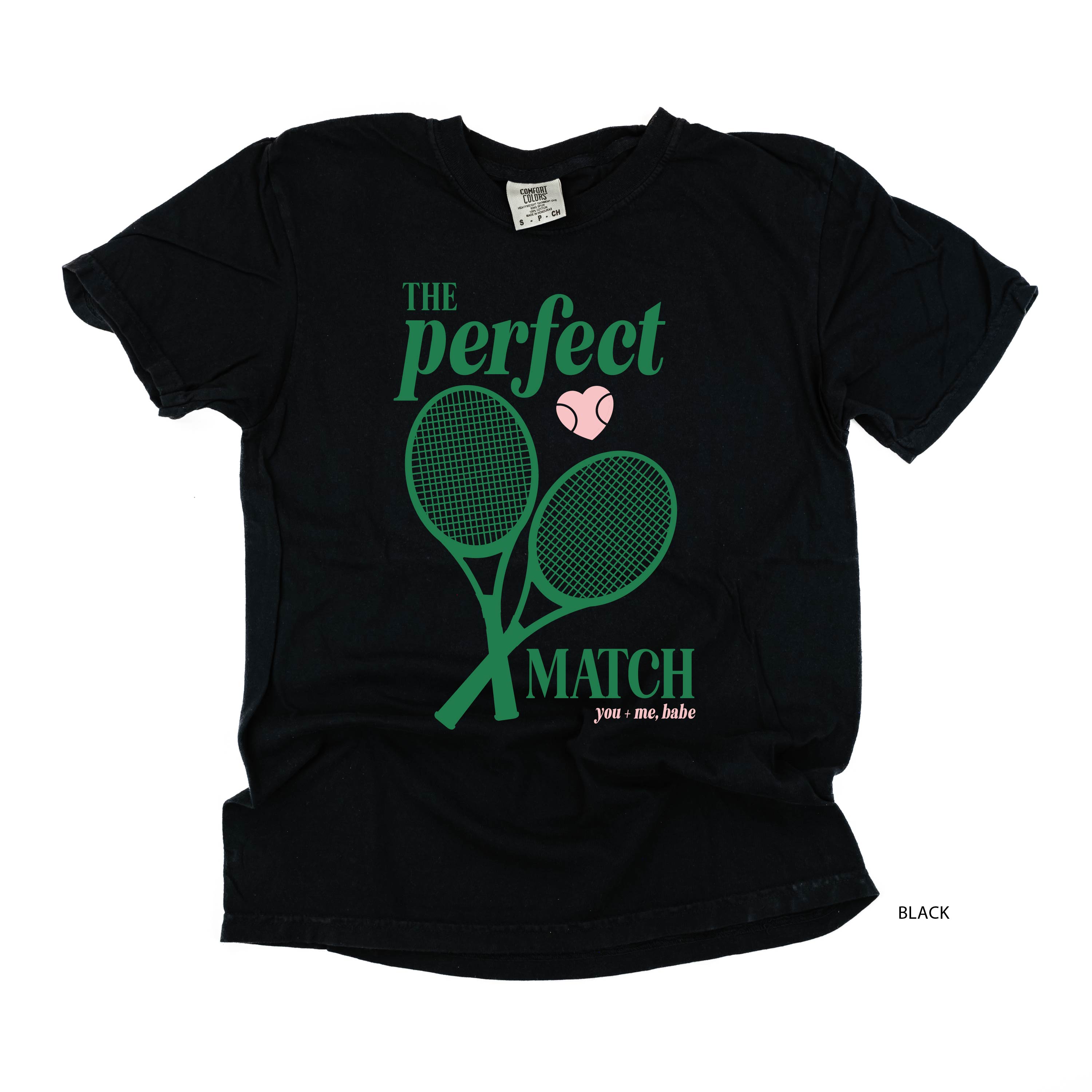 Tennis - The Perfect Match - Comfort Colors Tee Little Mama Shirt Shop