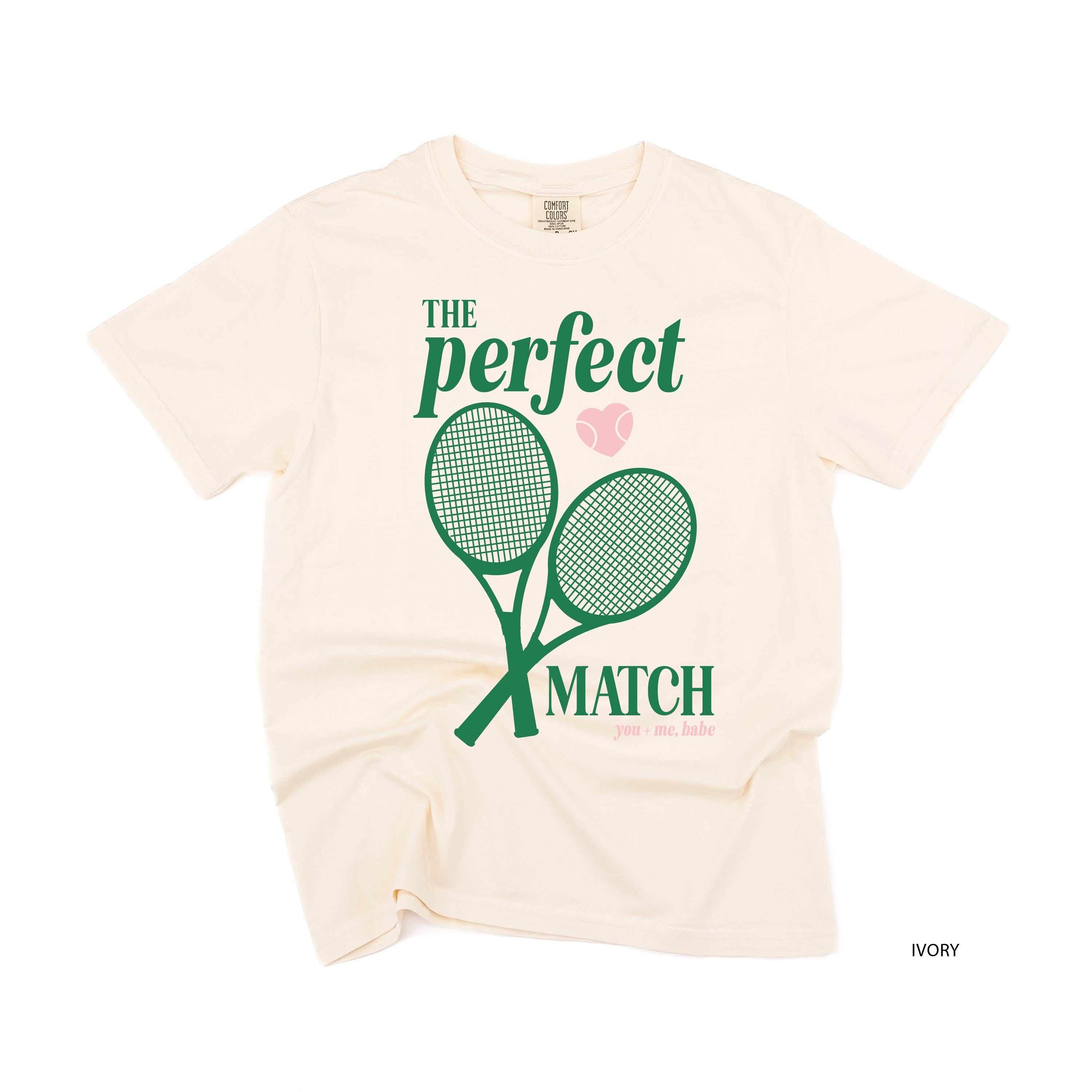 Tennis - The Perfect Match - Comfort Colors Tee Little Mama Shirt Shop
