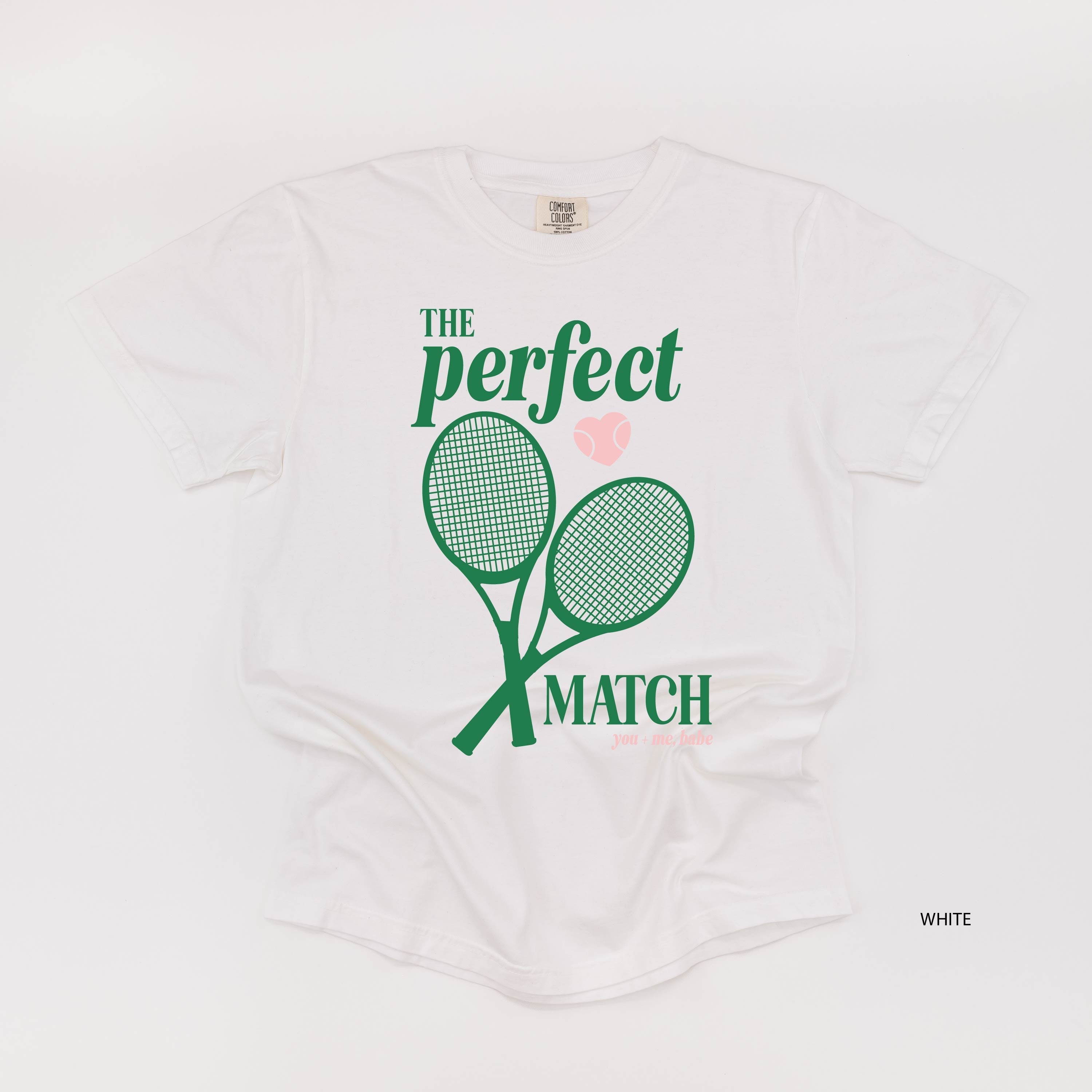 Tennis - The Perfect Match - Comfort Colors Tee Little Mama Shirt Shop