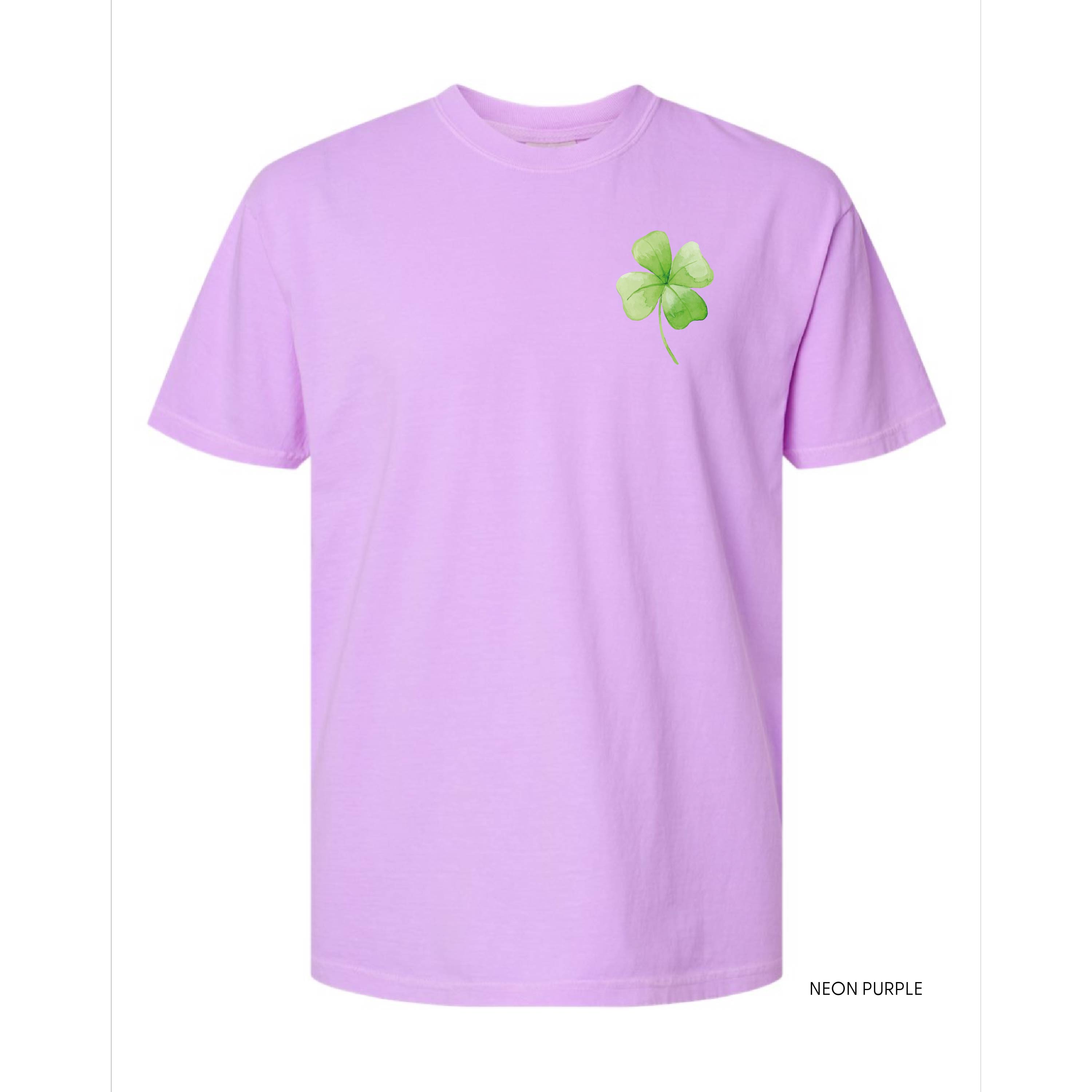 Watercolor Lucky You (pf&b) - Comfort Colors Tee Little Mama Shirt Shop