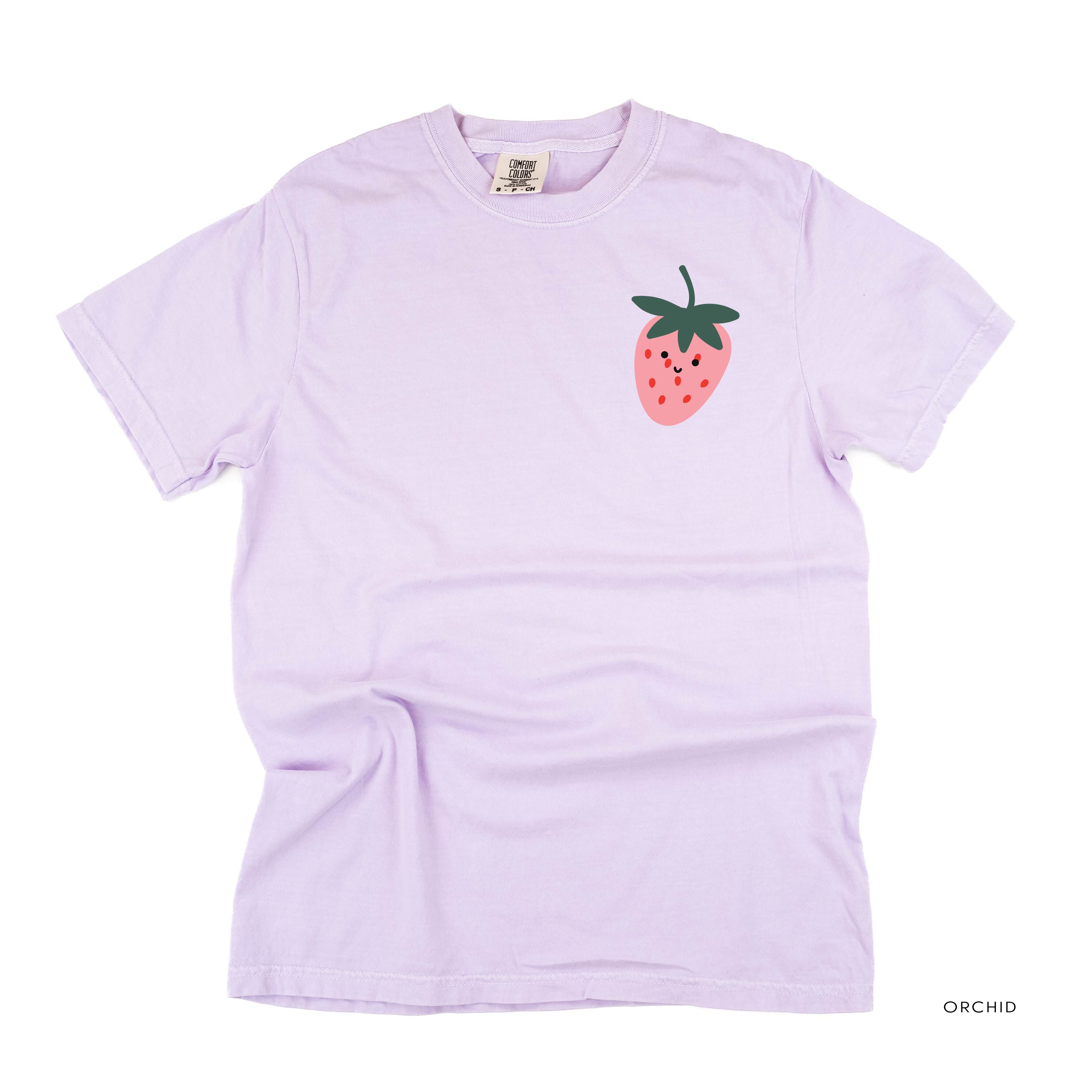 Pocket Fruit - Group of Smiley Fruit (pf&b) - Comfort Colors Tee Little Mama Shirt Shop