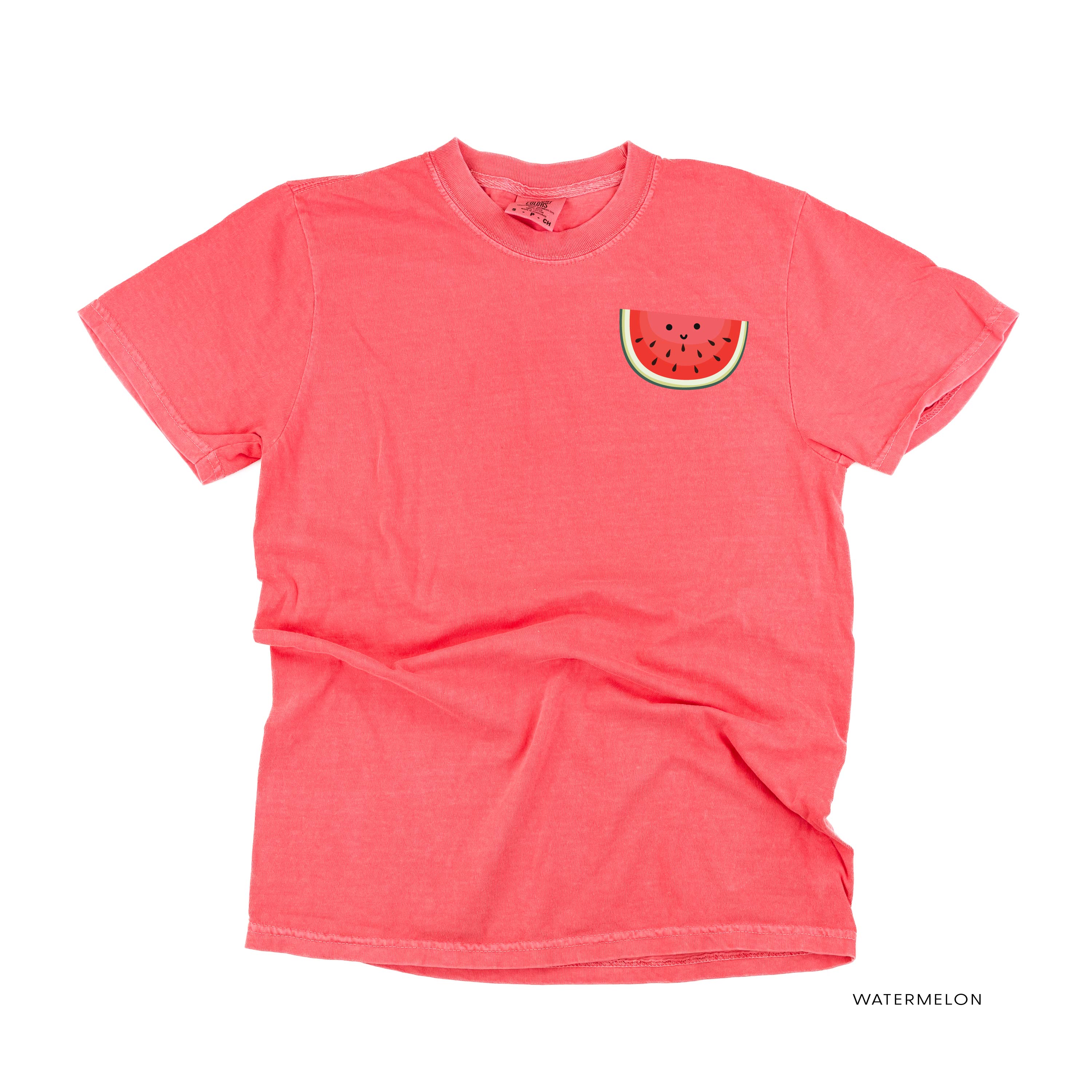 Pocket Fruit - Group of Smiley Fruit (pf&b) - Comfort Colors Tee Little Mama Shirt Shop