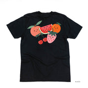 Pocket Fruit - Group of Smiley Fruit (pf&b) - Comfort Colors Tee Little Mama Shirt Shop