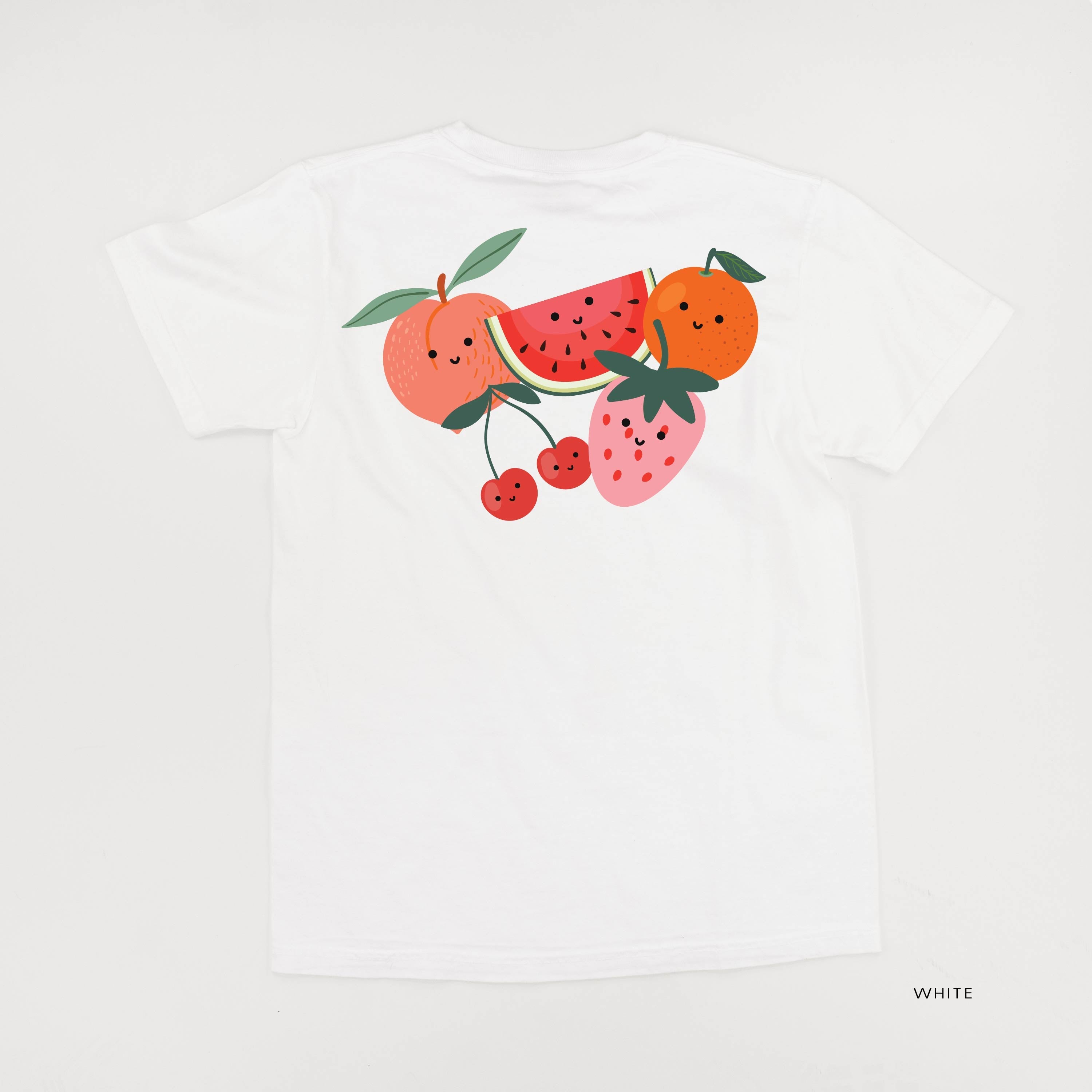 Pocket Fruit - Group of Smiley Fruit (pf&b) - Comfort Colors Tee Little Mama Shirt Shop