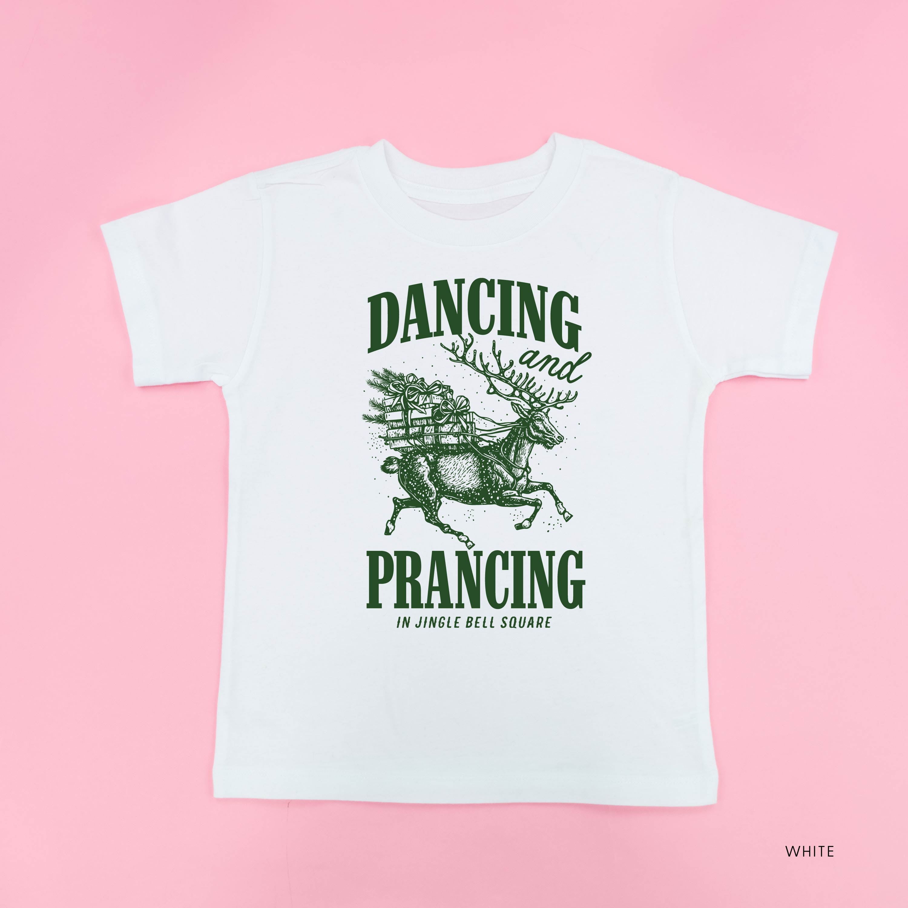 Dancing and Prancing in Jingle Bell Square - Child Tee Little Mama Shirt Shop