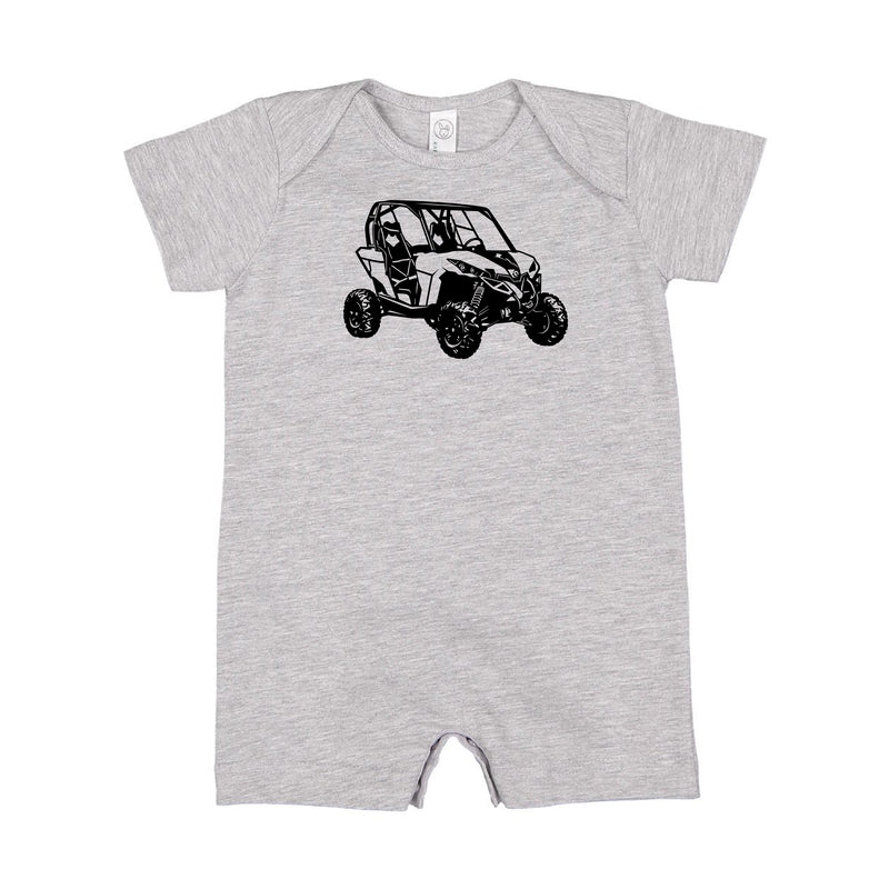 SIDE BY SIDE - Minimalist Design - Short Sleeve / Shorts - One Piece Baby Romper