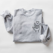 Sign Language - I Love You (pocket) - BASIC Fleece Little Mama Shirt Shop LLC