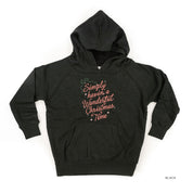 Simply Havin' A Wonderful Christmas Time - Child HOODIE Little Mama Shirt Shop LLC