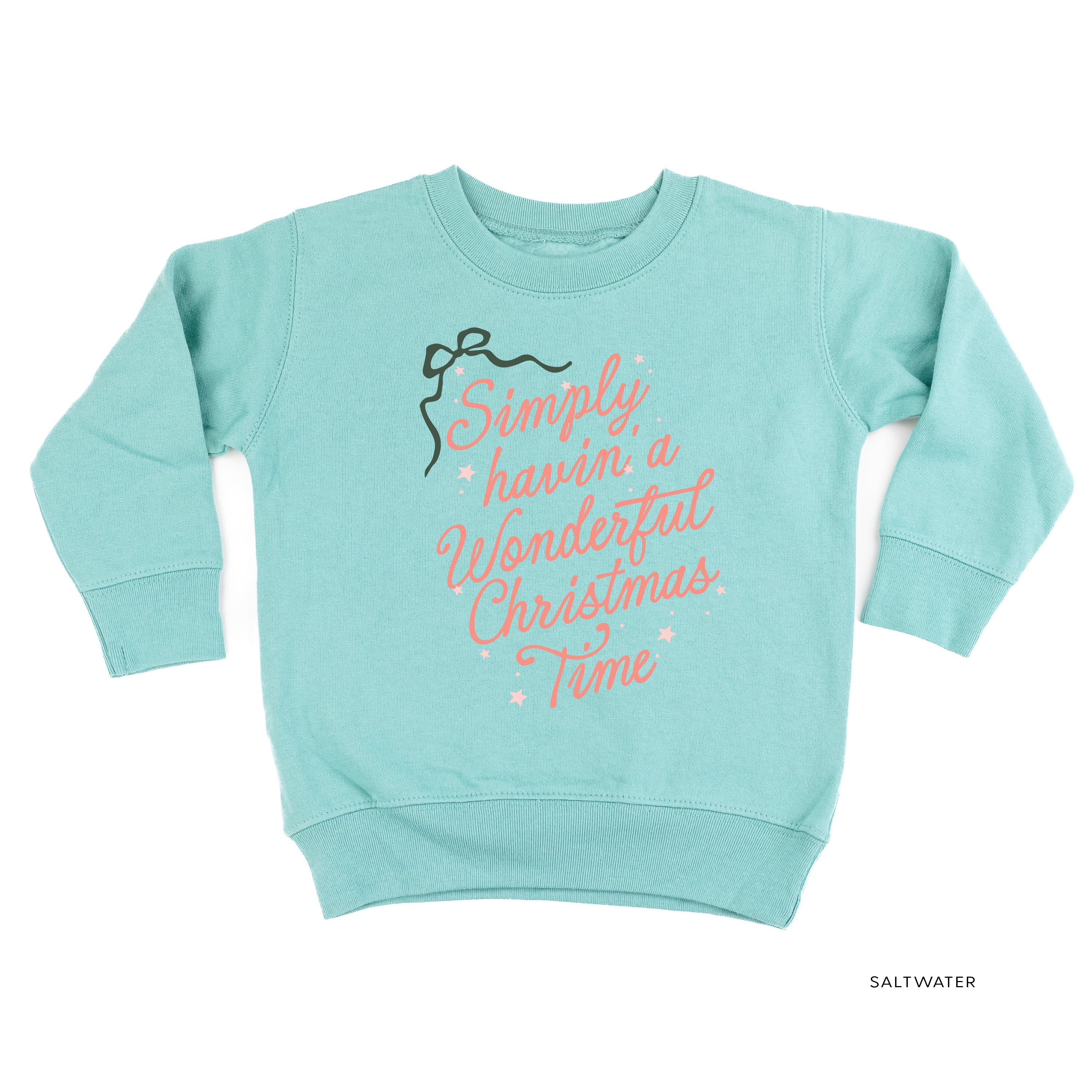 Simply Havin' A Wonderful Christmas Time - Child Sweater Little Mama Shirt Shop