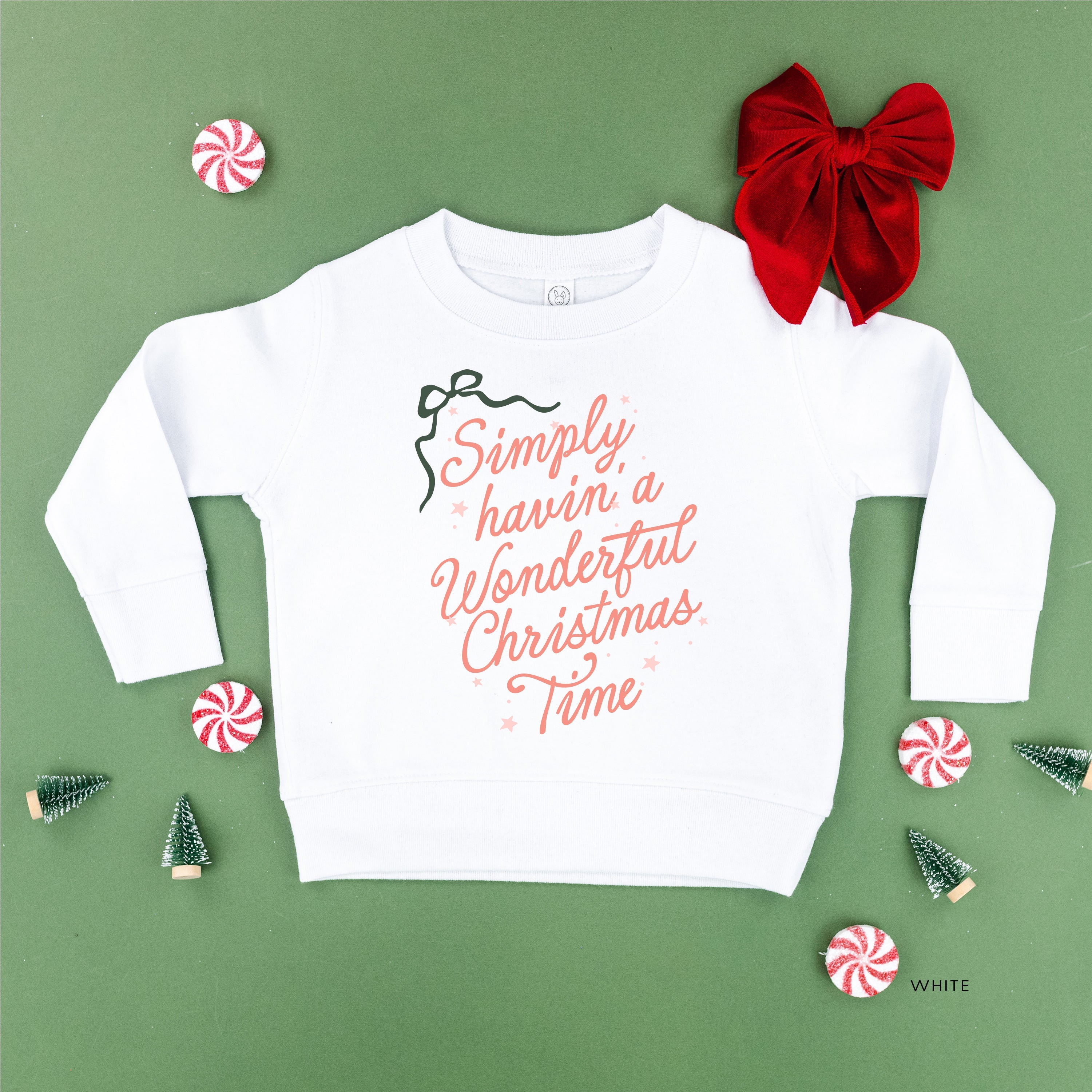 Simply Havin' A Wonderful Christmas Time - Child Sweater Little Mama Shirt Shop