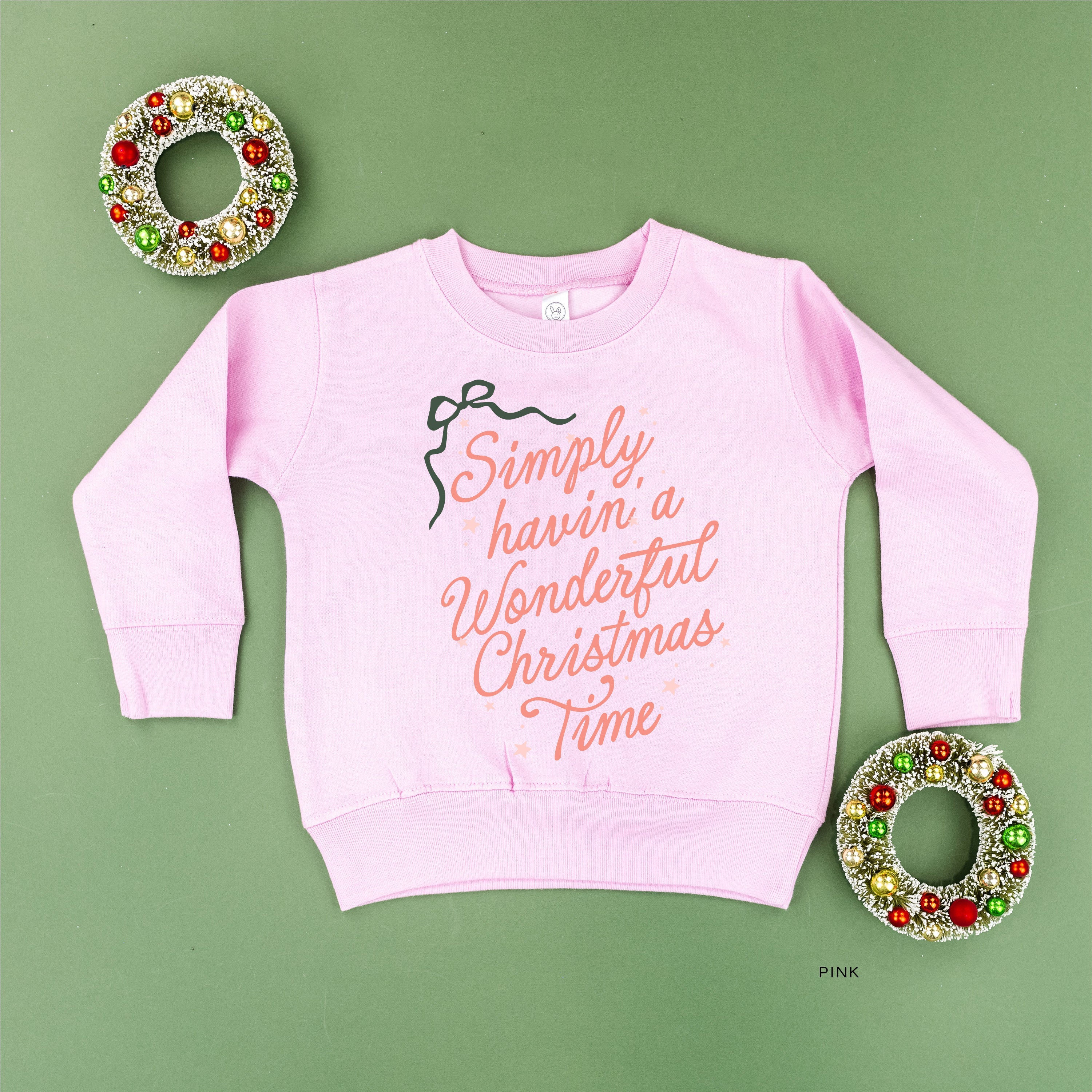Simply Havin' A Wonderful Christmas Time - Child Sweater Little Mama Shirt Shop