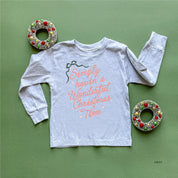 Simply Havin' A Wonderful Christmas Time - Child LONG SLEEVE Tee Little Mama Shirt Shop