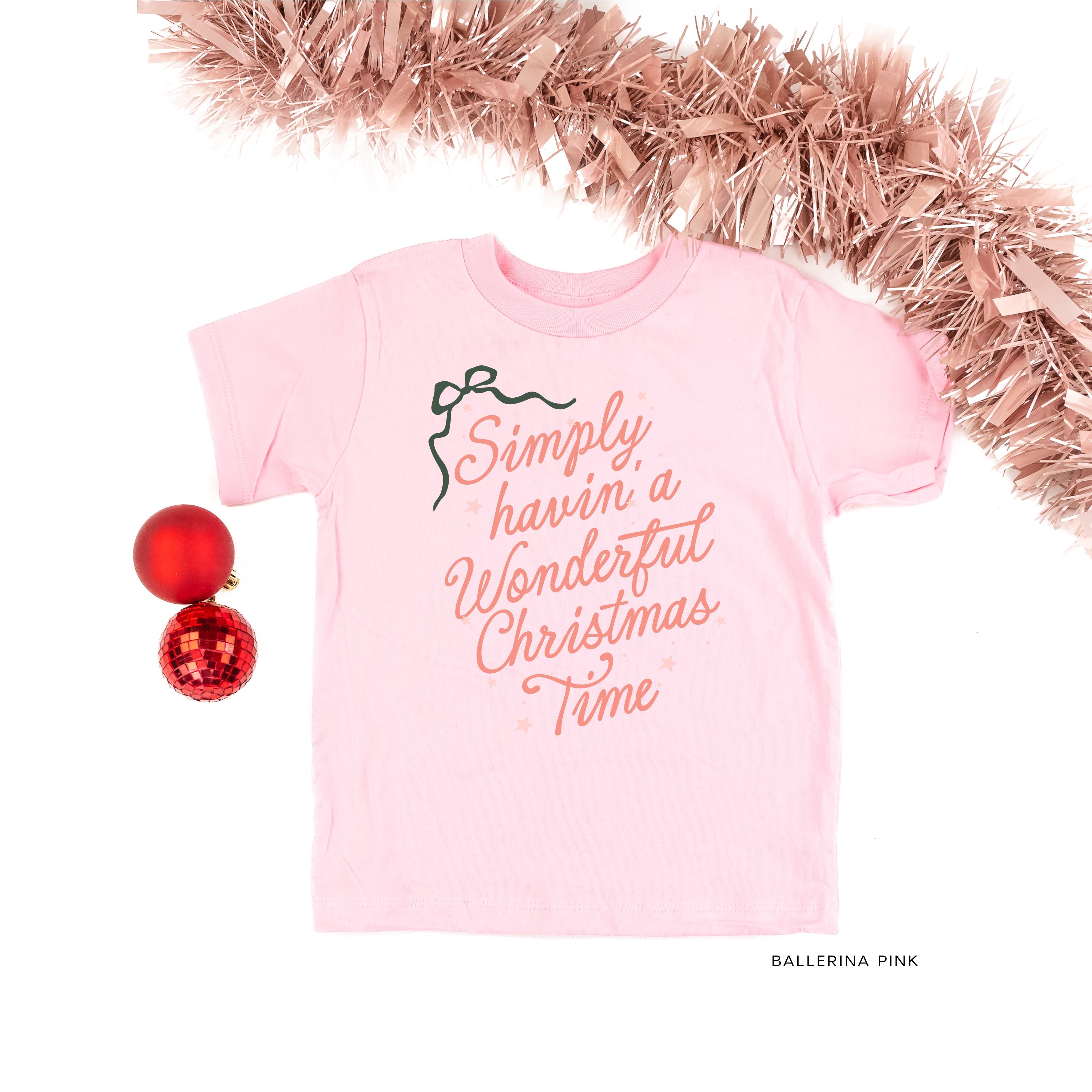 Simply Havin' A Wonderful Christmas Time - Child Tee Little Mama Shirt Shop