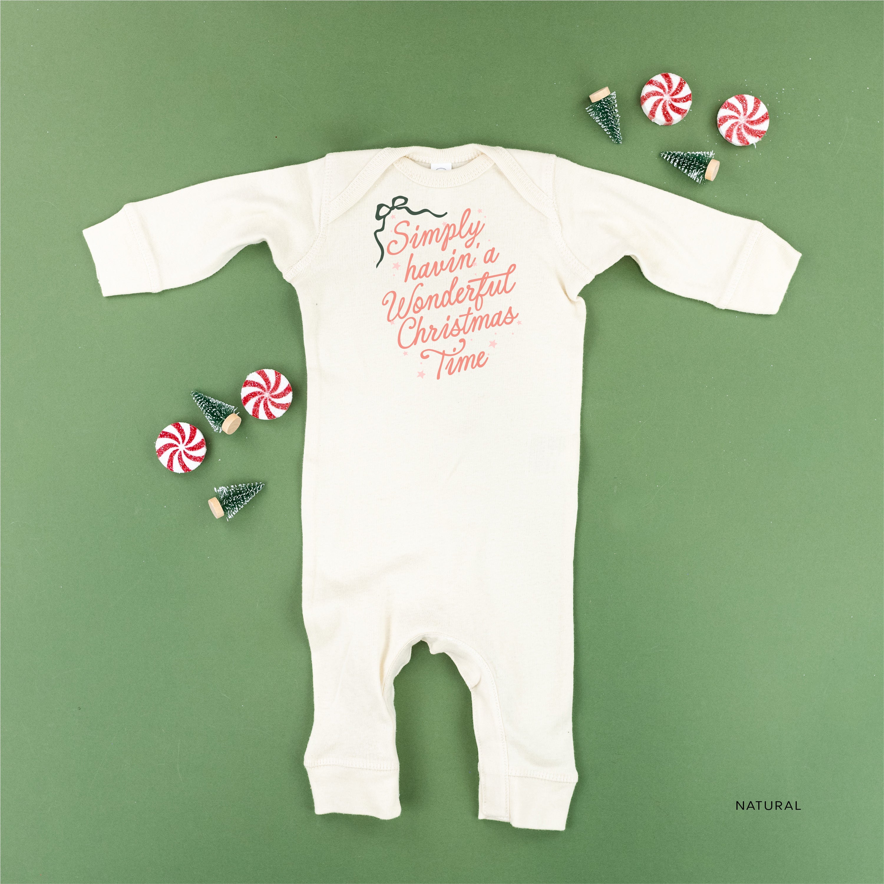 Simply Havin' A Wonderful Christmas Time - Baby Sleeper Little Mama Shirt Shop