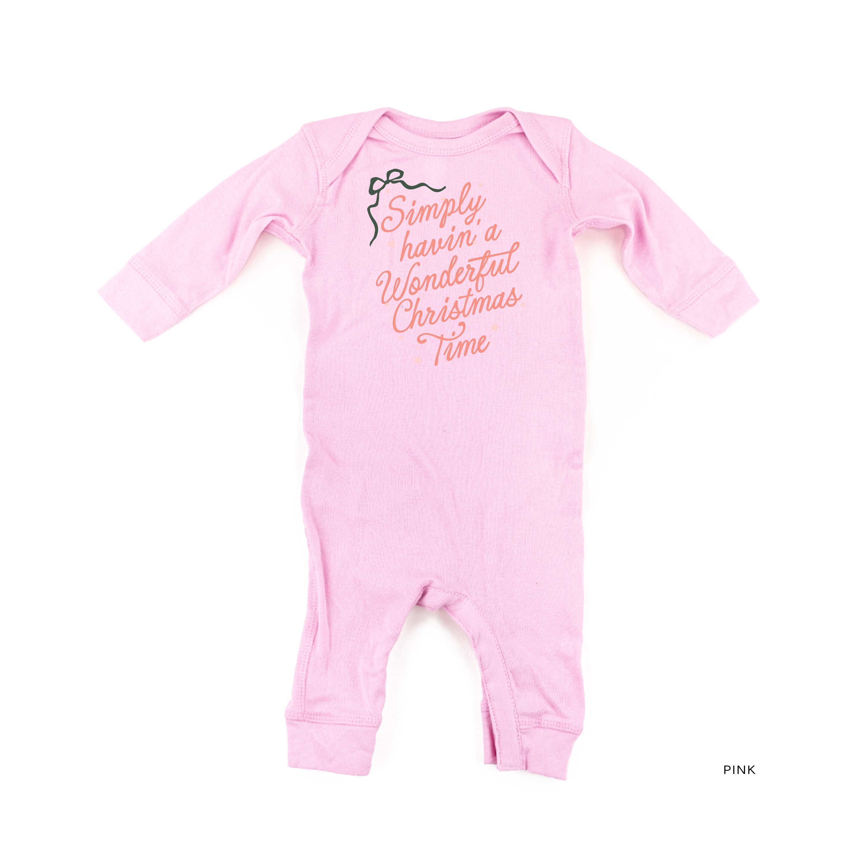 Simply Havin' A Wonderful Christmas Time - Baby Sleeper Little Mama Shirt Shop