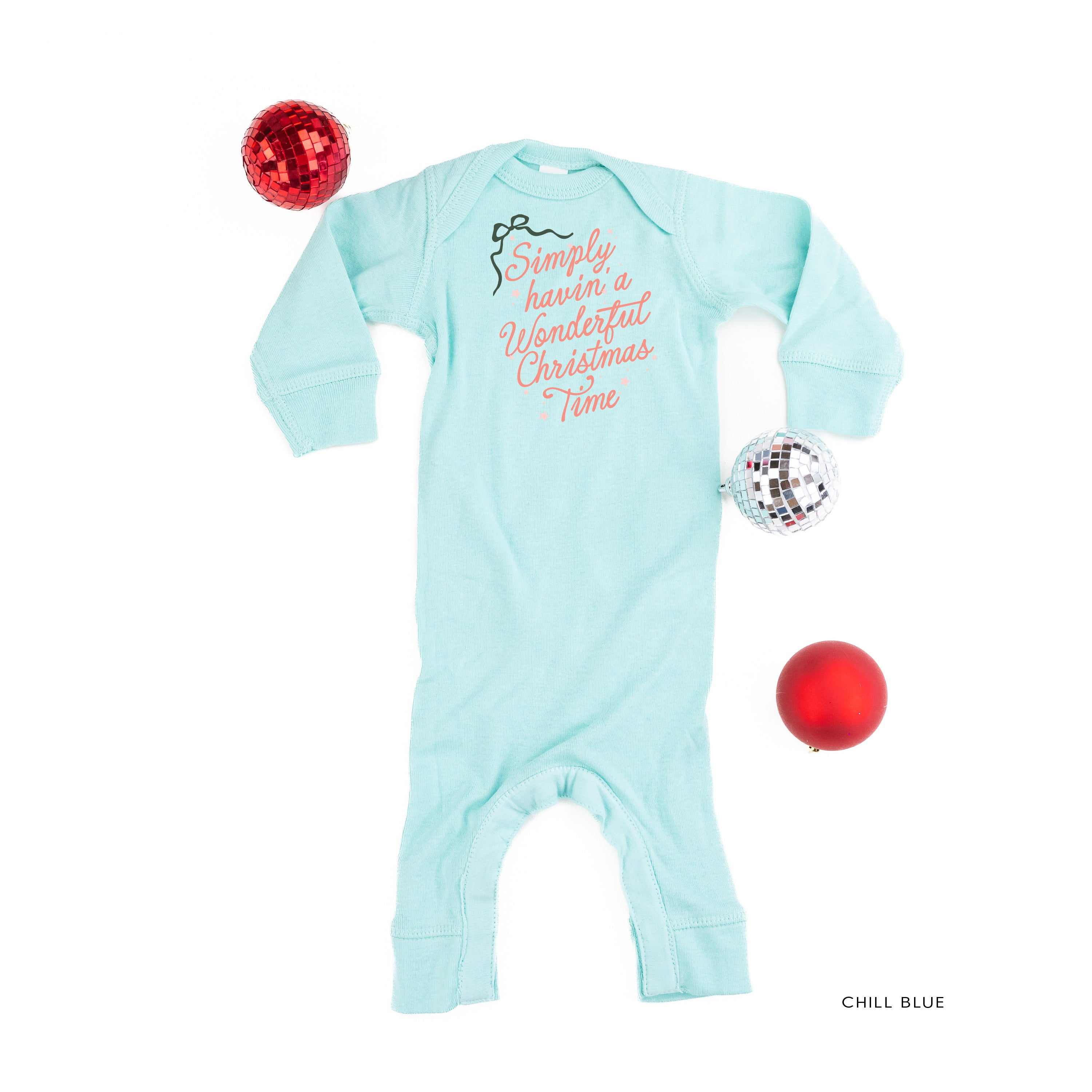 Simply Havin' A Wonderful Christmas Time - Baby Sleeper Little Mama Shirt Shop