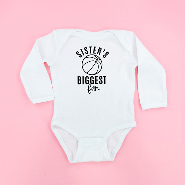 Sister's Biggest Fan - (Basketball) - Long Sleeve Child Shirt