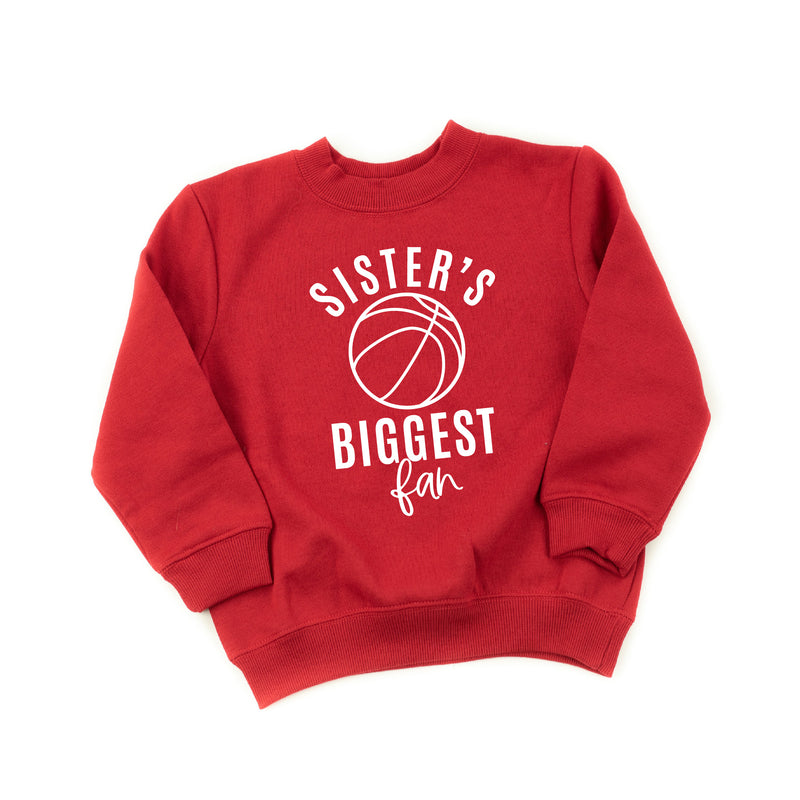Sister's Biggest Fan - (Basketball) - Child Sweater