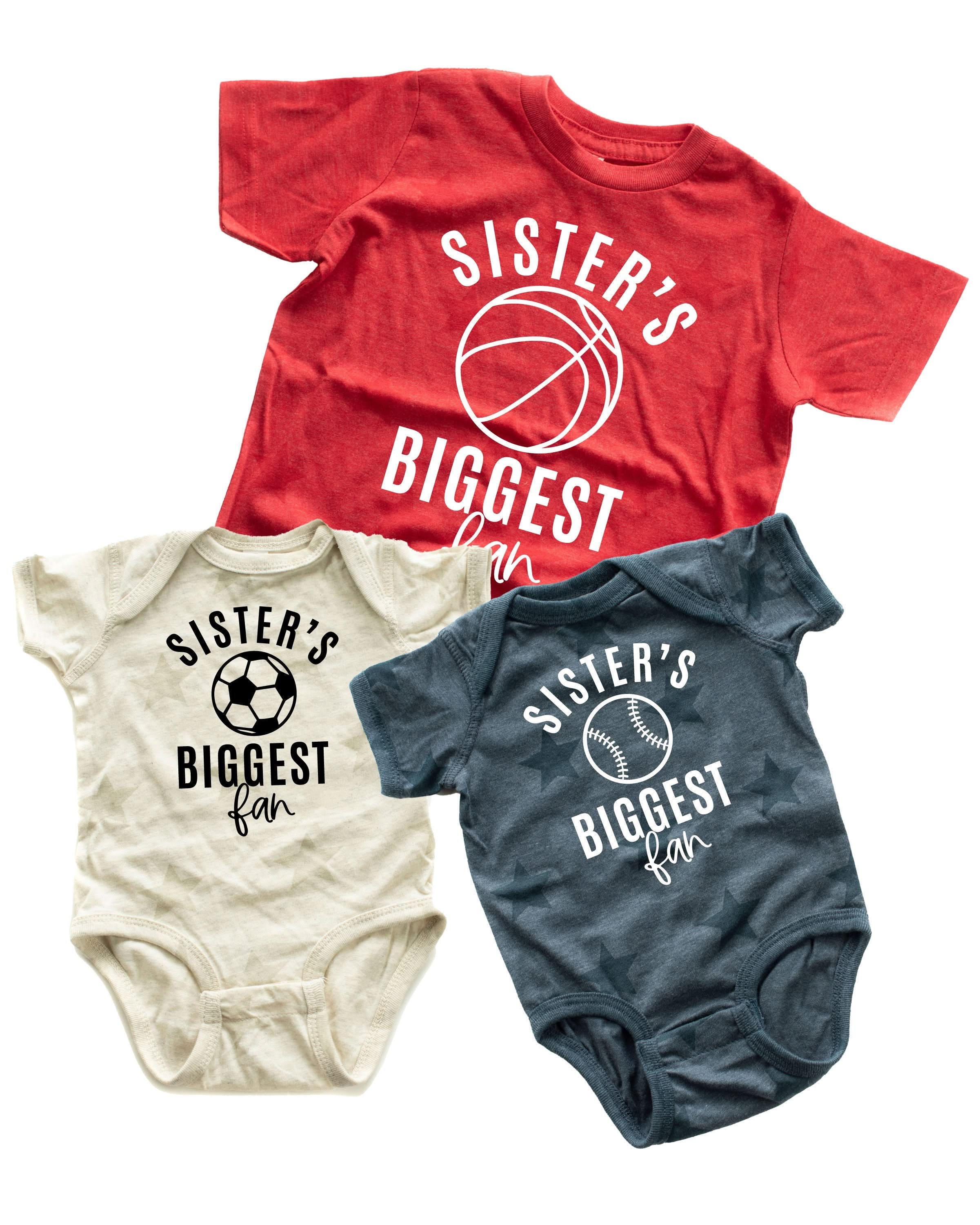 Sister's Biggest Fan - (Choose Your Sport) - Child STAR Tee Little Mama Shirt Shop