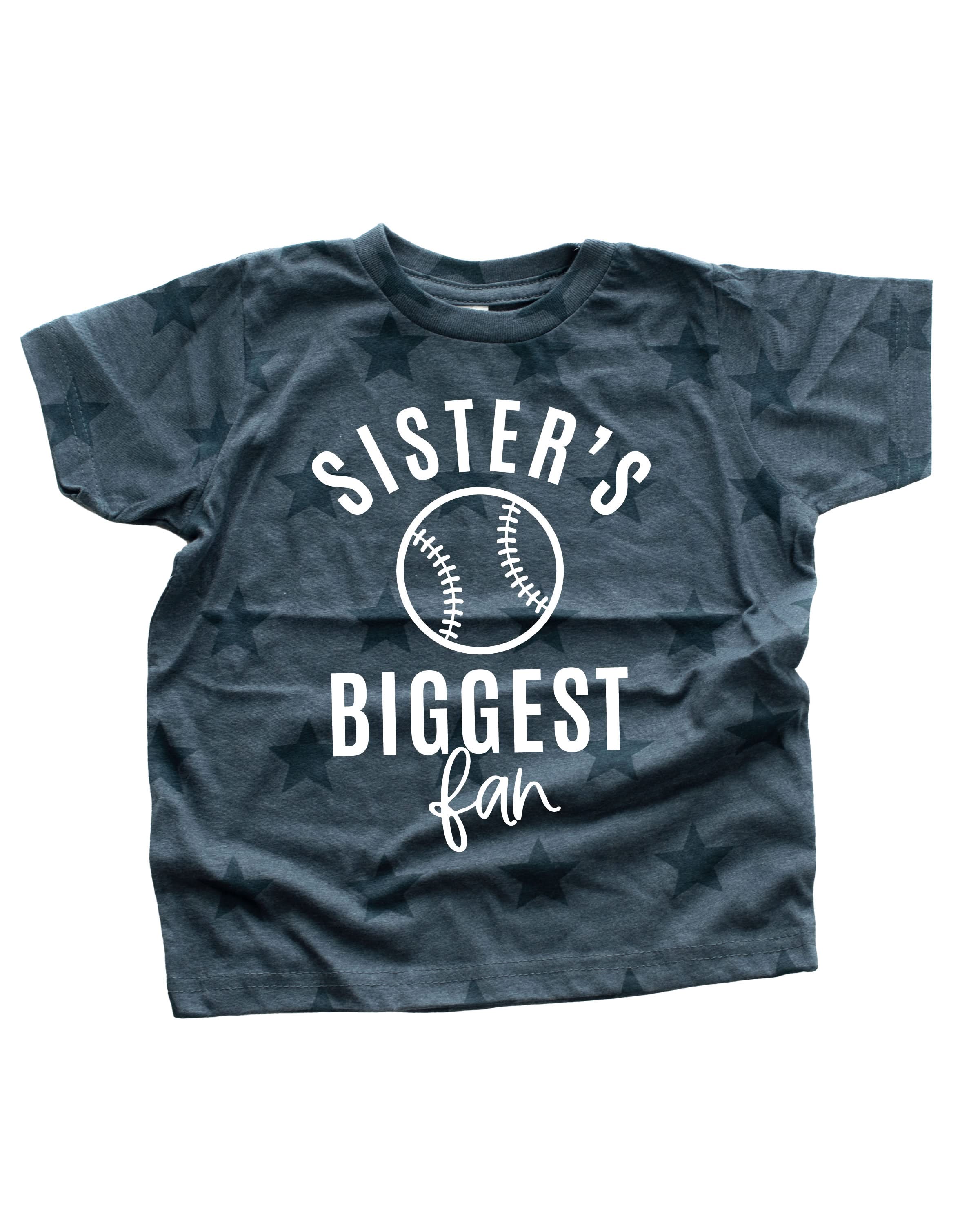 Sister's Biggest Fan - (Choose Your Sport) - Child STAR Tee Little Mama Shirt Shop