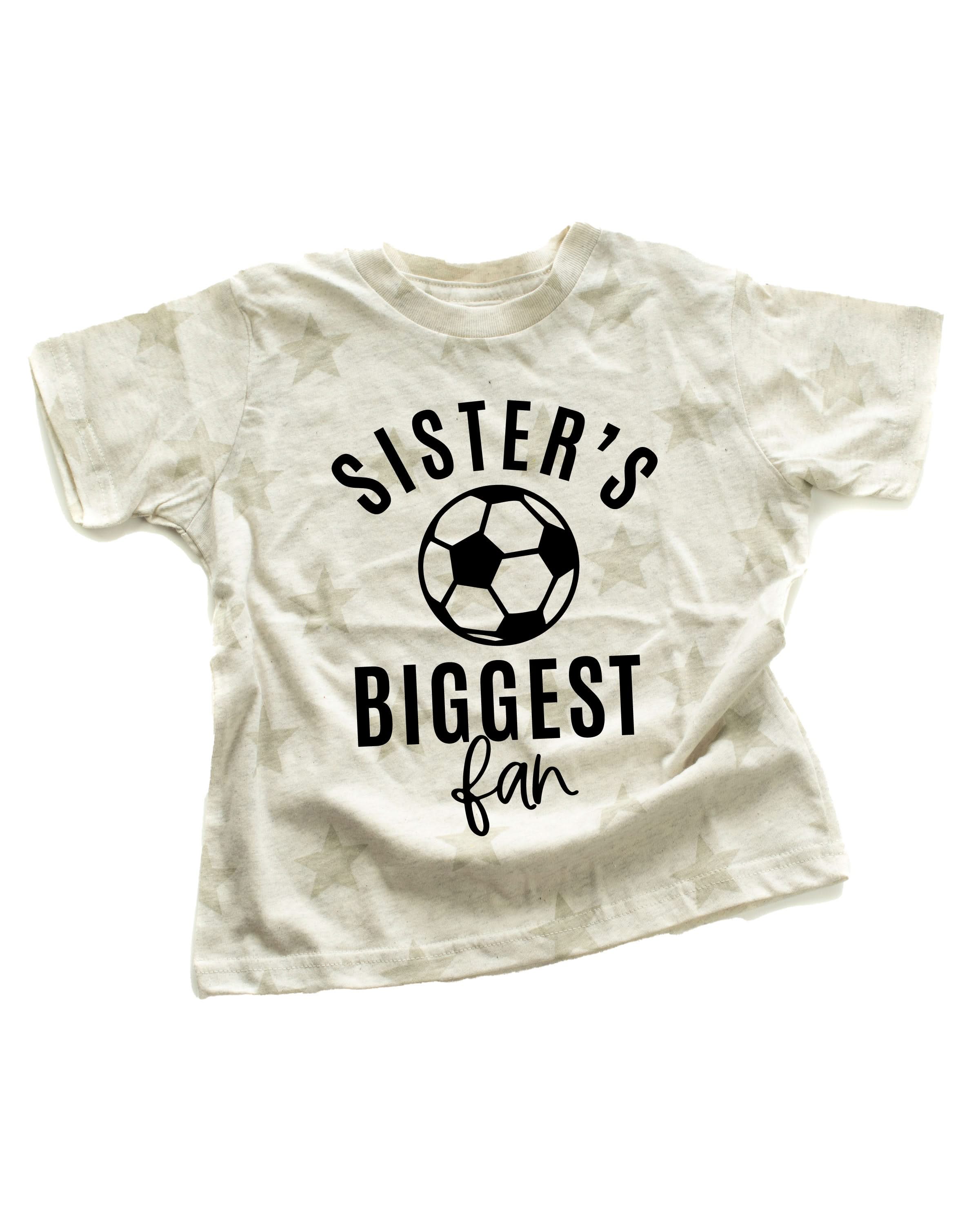 Sister's Biggest Fan - (Choose Your Sport) - Child STAR Tee Little Mama Shirt Shop