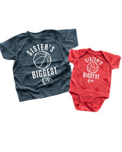 Sister's Biggest Fan - (Choose Your Sport) - Child STAR Tee Little Mama Shirt Shop