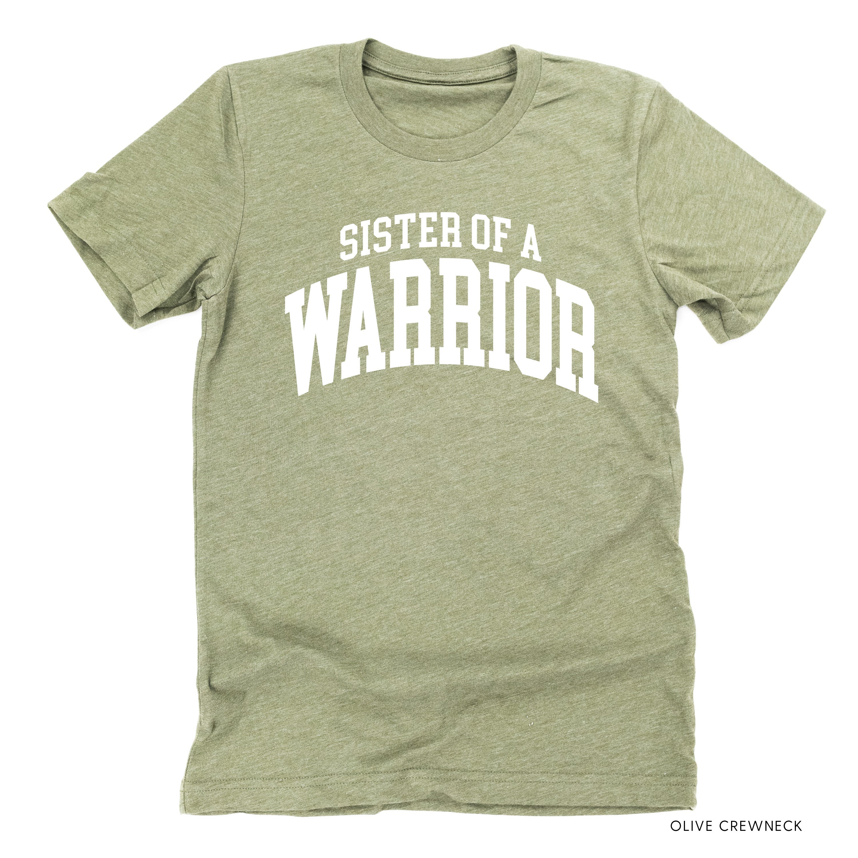 Sister of a Warrior - Varsity - Unisex Tee Little Mama Shirt Shop