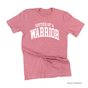 Sister of a Warrior - Varsity - Unisex Tee Little Mama Shirt Shop