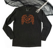 Skeleton Heart Hands - Long Sleeve Comfort Colors Tee Little Mama Shirt Shop