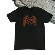 Skeleton Heart Hands - Comfort Colors Tee Little Mama Shirt Shop