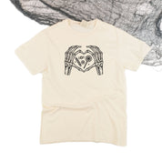 Skeleton Heart Hands - Comfort Colors Tee Little Mama Shirt Shop