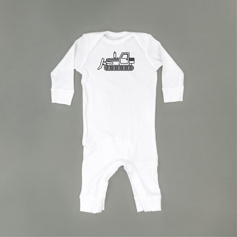 BULLDOZER - Minimalist Design - One Piece Baby Sleeper