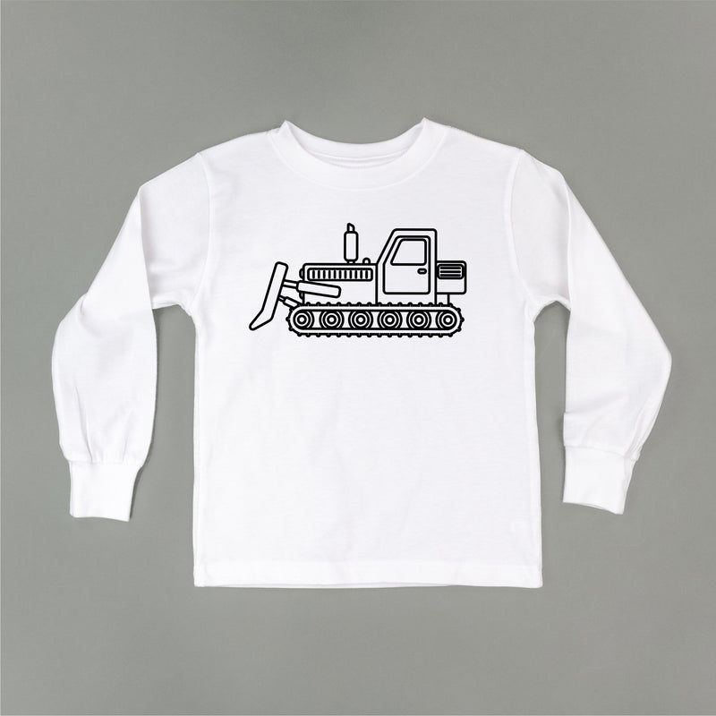BULLDOZER - Minimalist Design - Long Sleeve Child Shirt