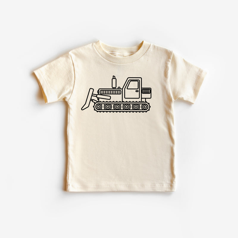 BULLDOZER - Minimalist Design - Short Sleeve Child Shirt