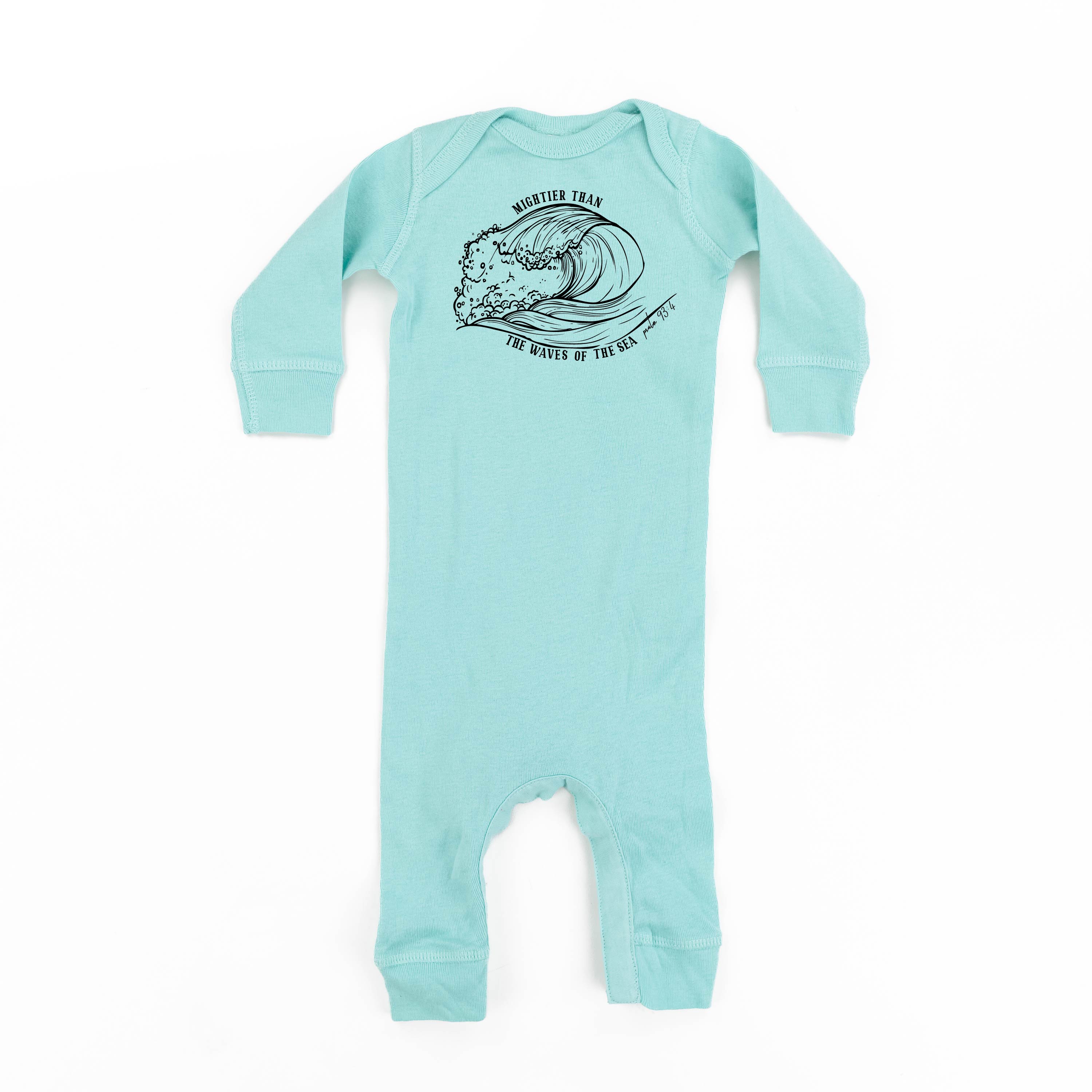 Mightier Than The Waves Of The Sea - Baby Sleeper Little Mama Shirt Shop