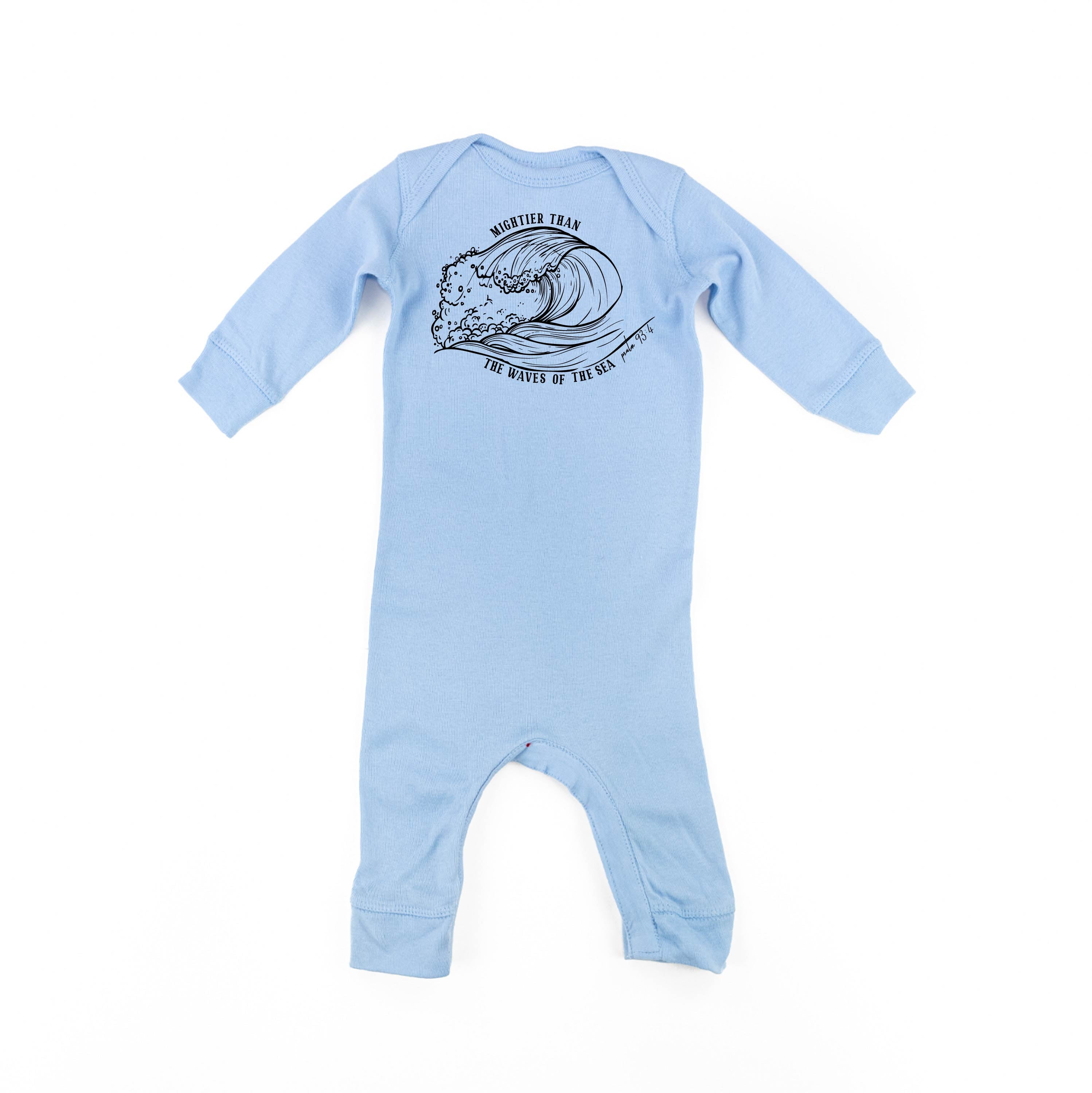 Mightier Than The Waves Of The Sea - Baby Sleeper Little Mama Shirt Shop